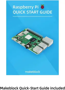 

Makeblock Raspberry Pi 4B Complete Starter Kit with Model B Plus Motherboard, 16GB Micro SD Card, 5V 3A On/Off Power Supply,