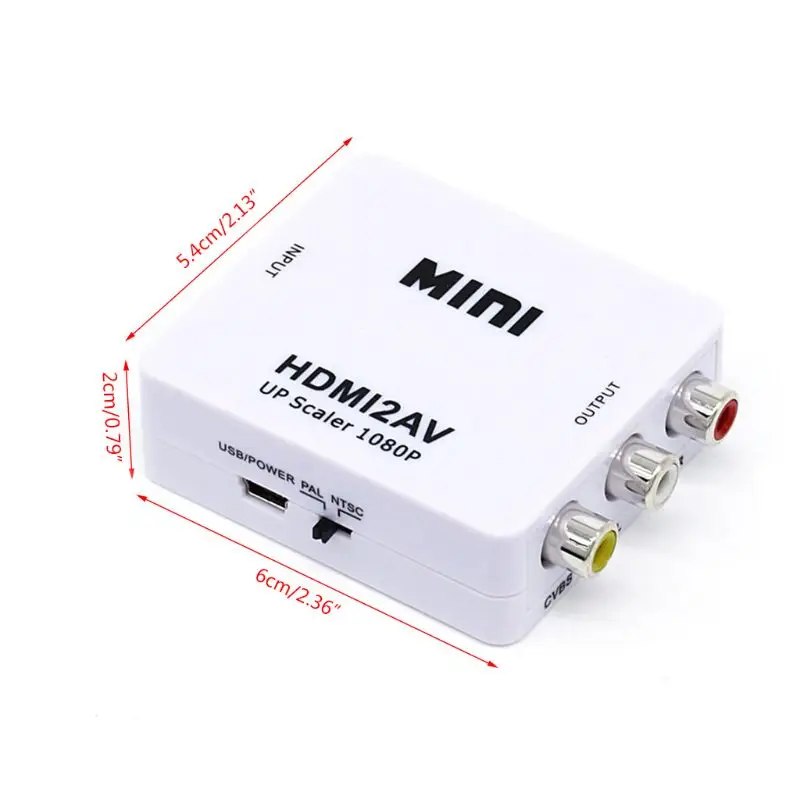 HDMI к RCA мини композитный HD 1080P Аудио Видео AV CVBS адаптер конвертер для ТВ устройств