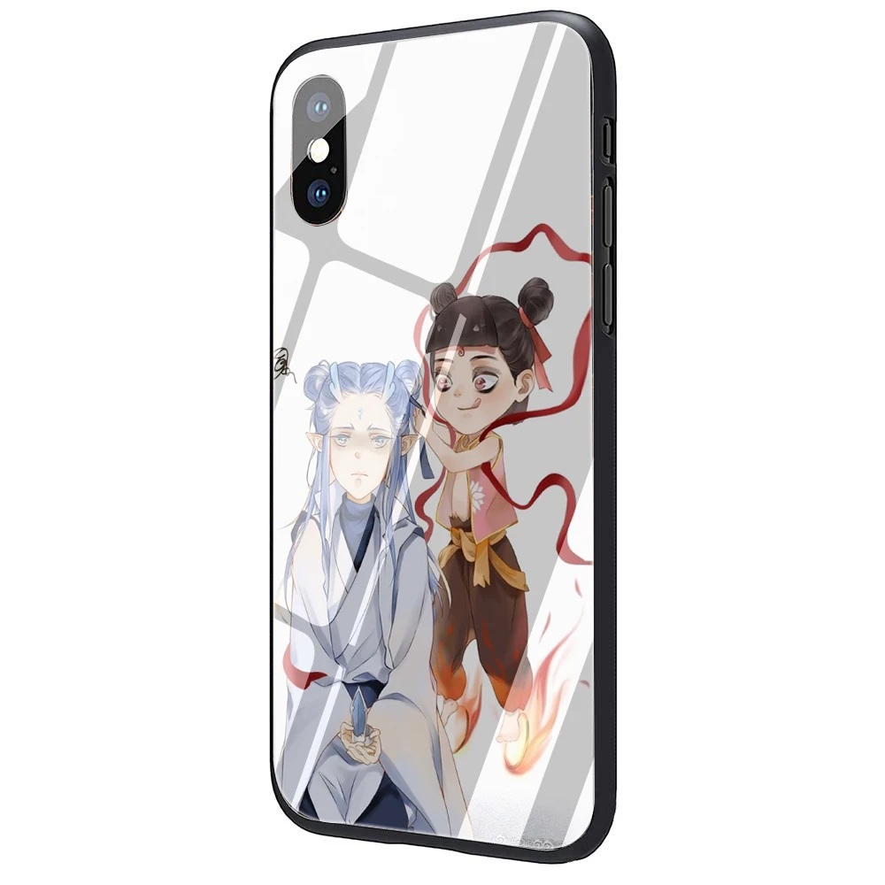 G9 EWAU NE ZHA стеклянный чехол для телефона чехол для iPhone 5 5S SE 6 6s Plus 7 8 Plus X XR XS MAX - Цвет: G9