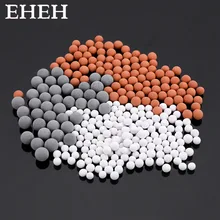 EHEH Shower Head Replacement Beads Filter Energy Anion Mineralized Negative Ions Ceramic Balls Bathroom Water Purification Bathroom Fixture EHEH Shower Head Replacement Beads Filter Energy Anion Mineralized Negative Ions Ceramic Balls Bathroom Water Purification Bathroom Fixture