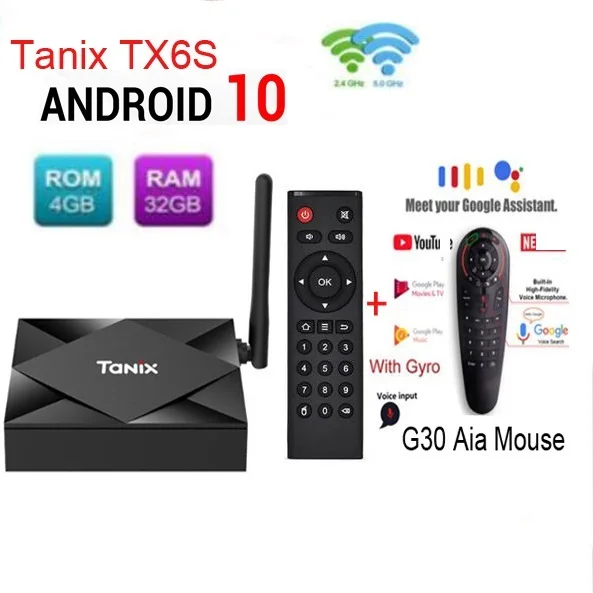 ТВ-приставка tanix TX6S android 10 H616 4 + 32/64 ГБ 2 | Электроника