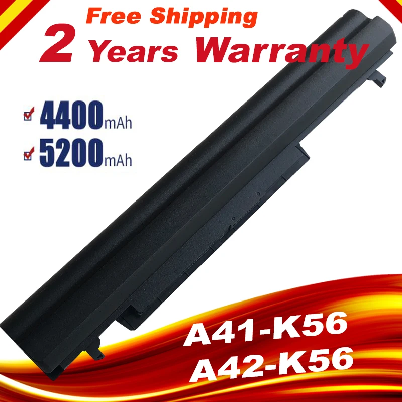 4400 мАч аккумулятор для ноутбука Asus A31-K56 A32-K56 A41-K56 A42-K56 K56C K56CA K56CB K56CM K56V A56C A56CM A56V