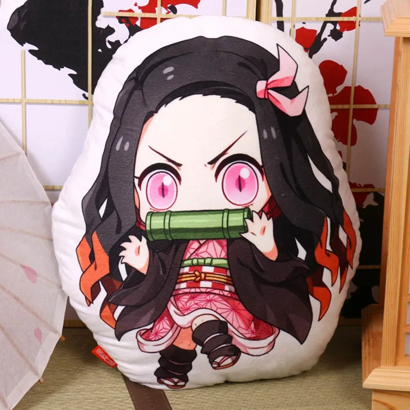 Аниме Demon Slayer Мультфильм Плюшевая Кукла Q Edition подушка мягкая игрушка подушка Рождественский подарок