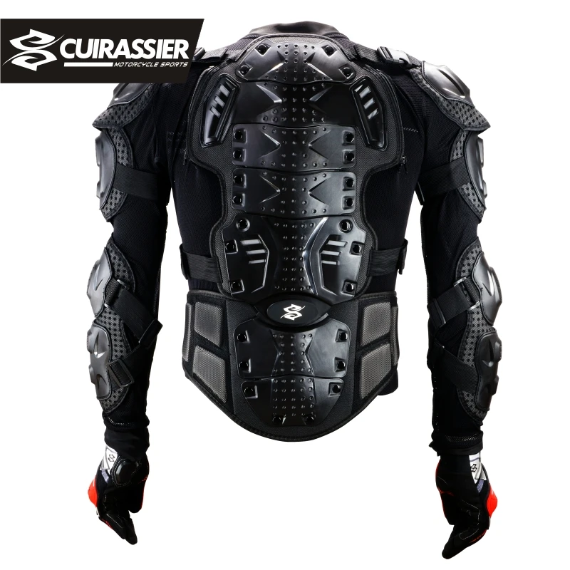 CUIRASSIER AR01 Motorcycle Armor Protector Body Support Bandage MX Guard Brace Protective Gears Chest Ski Reflective Protection