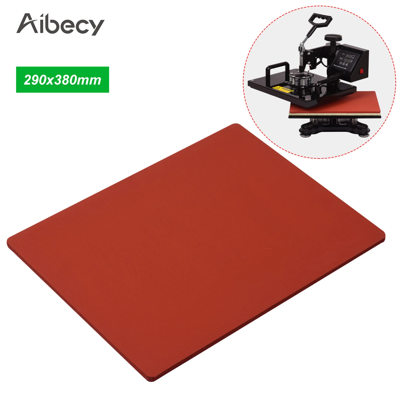 Aibecy Hat Cap Press Mat Pad Heating Transfer Attachment Silica Gel 5.5x3  Inch for Heat Press Machine Hat Heating Machine 