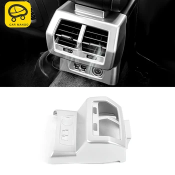 

CarManGo Car Accessories Rear Seat Back Air Vent Outlet Panel Cover Trim Sticker Frame Decoration for Audi Q3 F3 2018 2019 2020