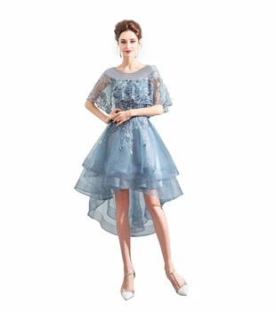 

bridal dress beading cockatil dress elegant Luxury Banquet Birthday Embroidery dress plus size vestido high low FK-NXPW-01T