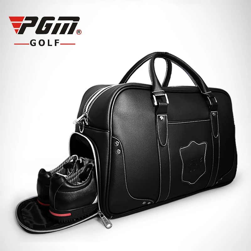leather golf shoe bag