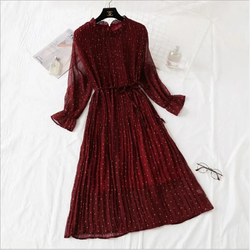 Vintage Chiffon Floral Midi Dress Plus Size Maxi Boho Dresses Elegant Women Party Seven-quarter sleeve Dress Vestido QV749