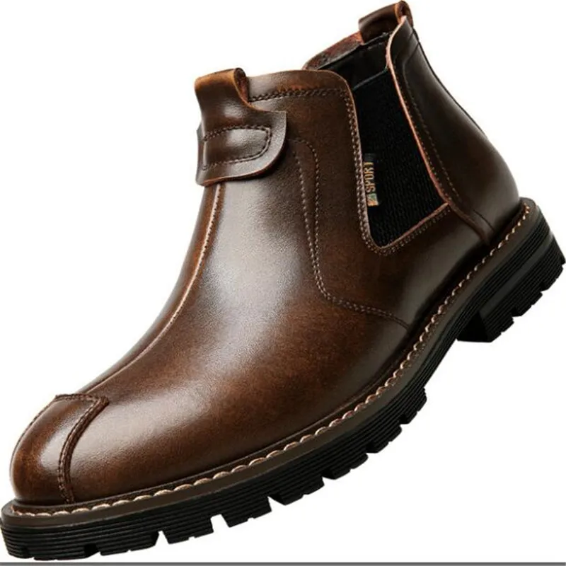 

Dropshipping Chelsea boots men's autumn winter new tooling Martin boots men's high-top boots men shoes sneakers zapatos hombre