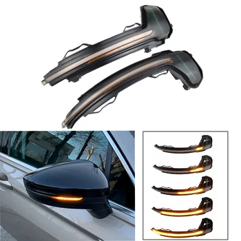 

For Volkswagen For VW Tiguan MK2 II R 5N 2017-2019 LED Dynamic Turn Signal Blinker Sequential Side Mirror Indicator Light Lamp