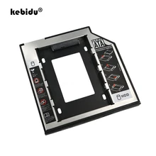 Kebidu Универсальный алюминиевый 2,5 2nd 9,5 мм HDD Caddy адаптер привод Оптический отсек SSD HD SATA жесткий диск для CD DVD Rom
