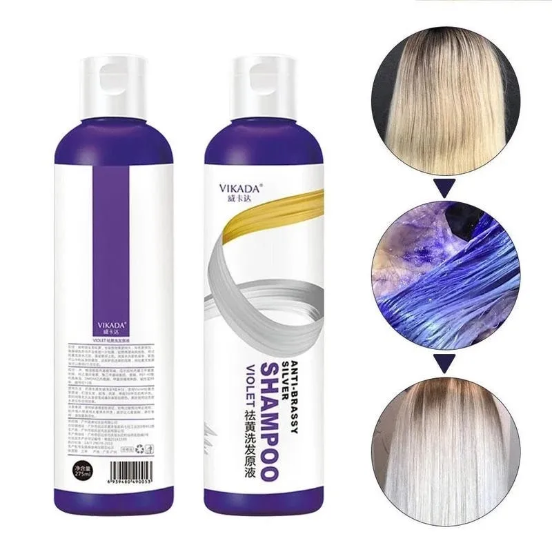 smøre pumpe Blaze 275ml Purple Shampoo Hair Dye Yellow Remove Linen Gray Silver Color Lock Shampoo  Color Protecting For Blonde Bleached Highlight - Shampoos - AliExpress