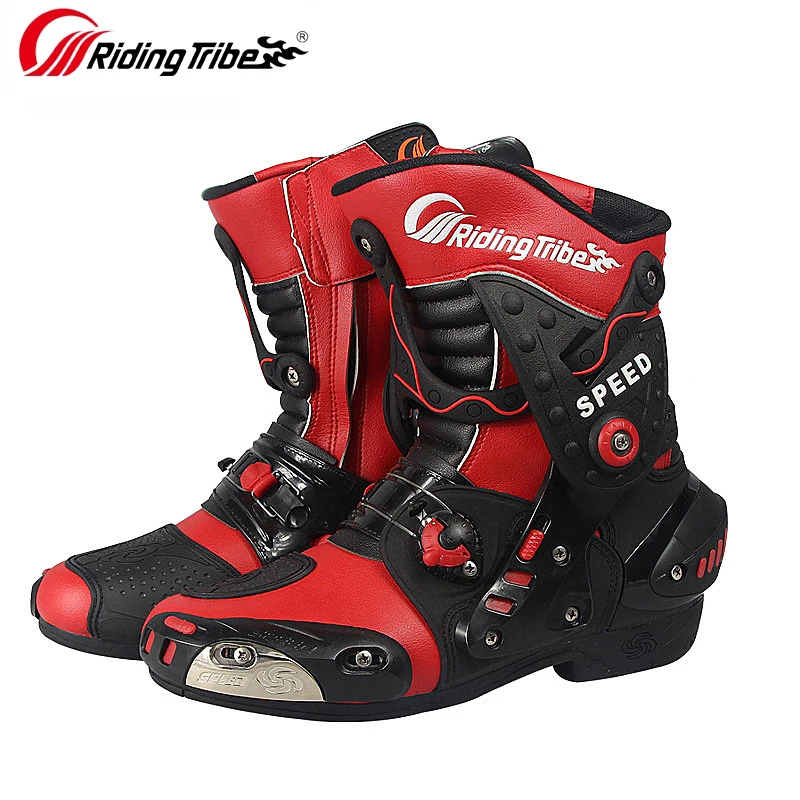 Rijden Stam Speed Motorlaarzen Mode Motorlaarzen Motor Bike Motorcross Bota  Man Road Racing Schoenen Moto Schoenen|Motocycle Boots| - AliExpress