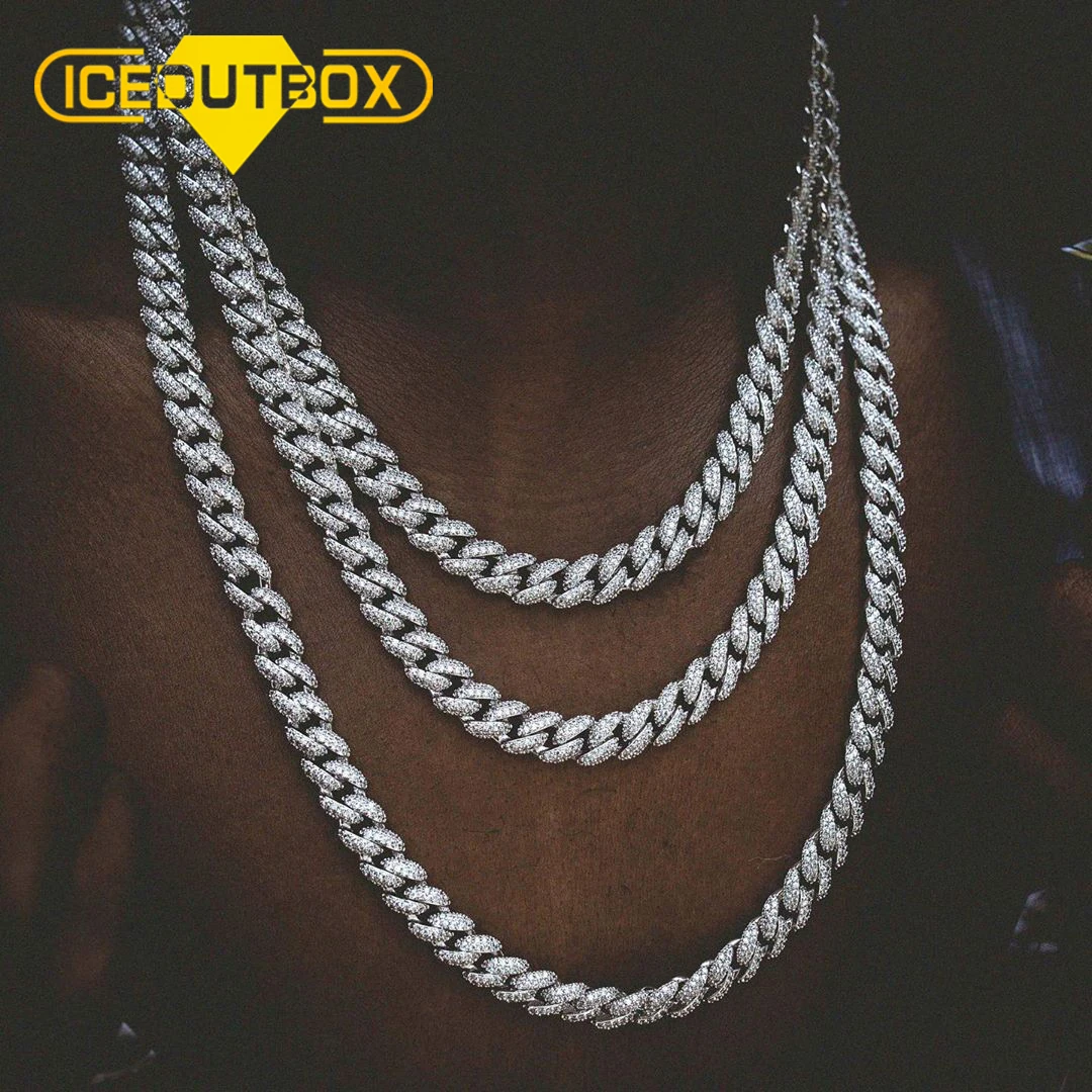 Cubic Zircon Cuban Chain Necklace 