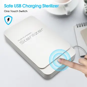 

UV Phone Sterilize Multi Function Dual Ultraviolet Automatic Sterilizer Box For Face Mask Mobile Phone Care Disinfection Cabinet