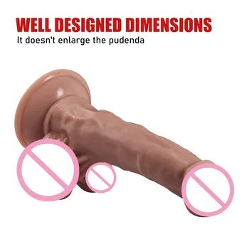 Big dildo soft and sexy huge big penis sex toys for women with powerful suction cup butt plug massager clitoral stimulator 3