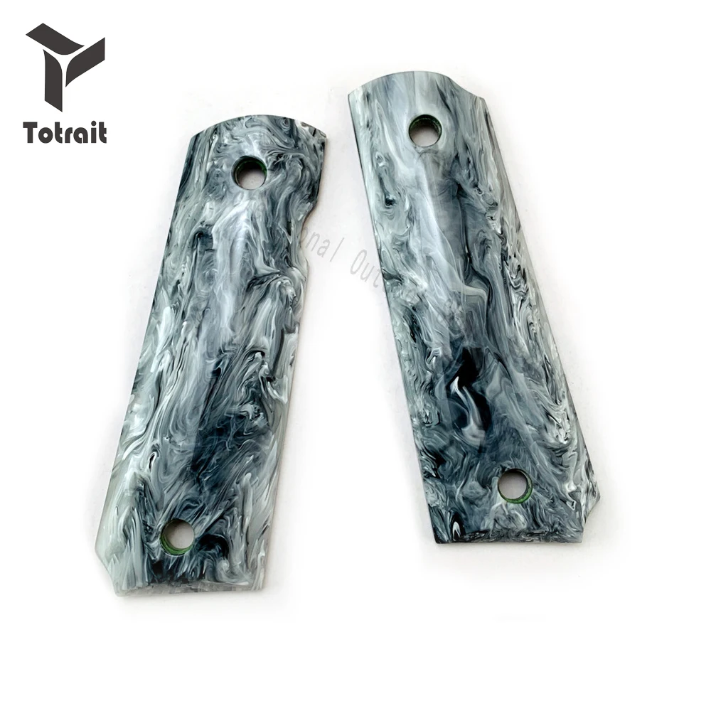 TOtrait 2 шт. Colt 1911 ручки мраморные акриловые ручки накладки пользовательские ручки CNC акриловые ручки материал 1911 аксессуары