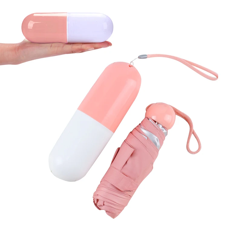 

Capsule Mini Light Travel Umbrella Rain Women Men Small Pocket Parasol Girl Anti-UV Waterproof Durable Portable Folding Umbrella