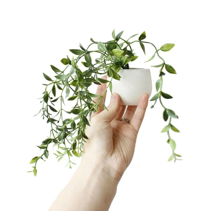 Mini Artificial Succulent Plants Bonsai Fridge Magnets Potted Blackboard Stickers Office Fridge Magnets - Цвет: D