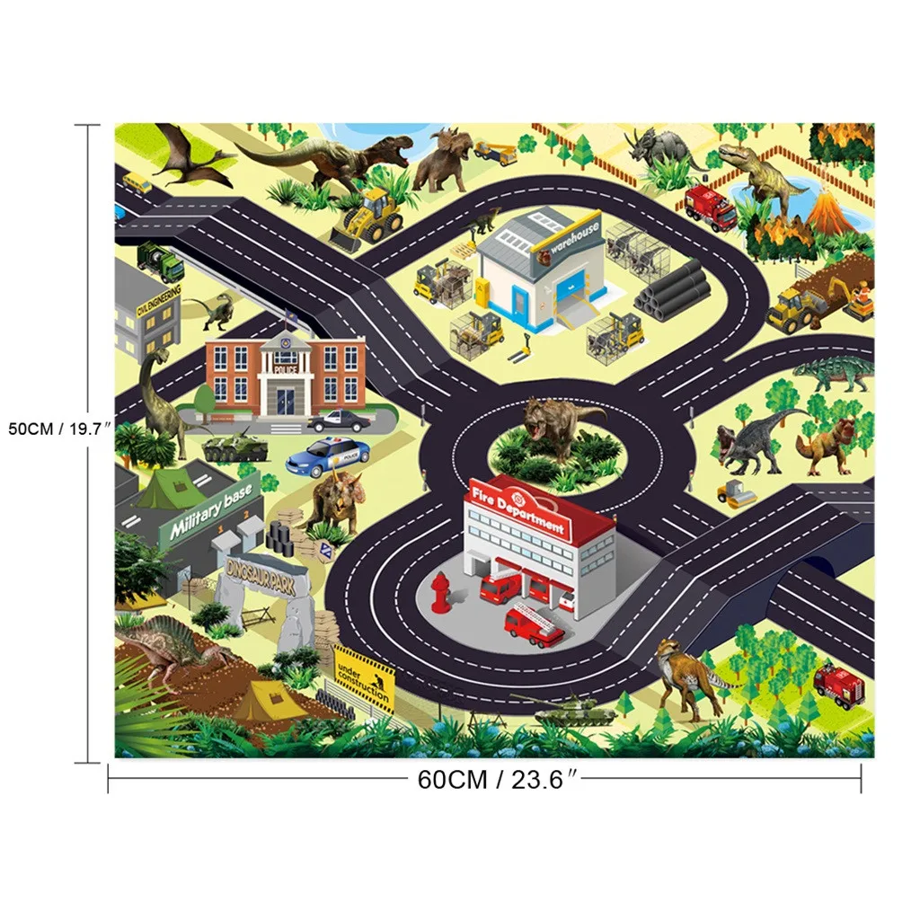 17Pcs Educational Toys For Family Learning Dinosaur Education Toys Activity Play Mat Trees Realistic Dinosaur World Toy Y125