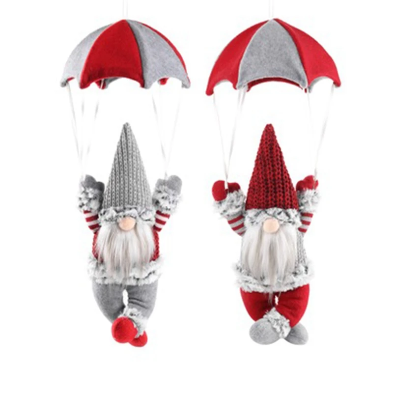 New 2 Sets of Christmas Scene Decorations for the Elderly Parachute Window Hanging Decoration Gifts | Дом и сад