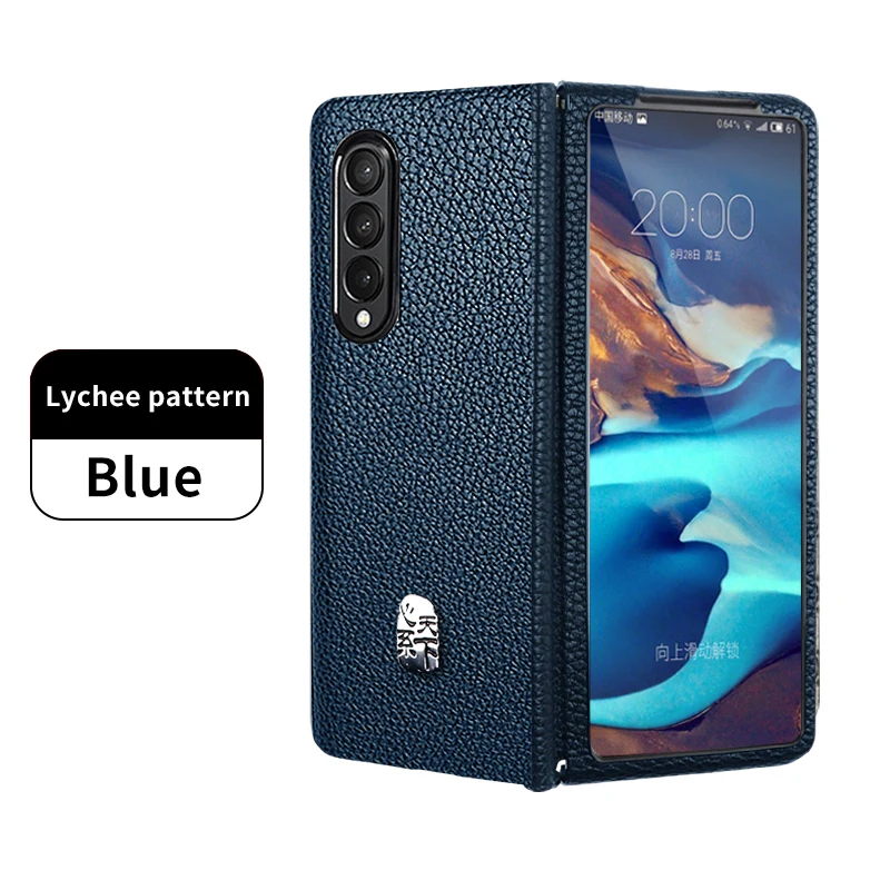 cute phone cases for samsung  Leather Protection Cover For Samsung GalaxyZ Fold2 Case Sumsung ZFold3 5G Leather Case Folding Screen Anti-drop Shockproof Coque samsung cute phone cover Cases For Samsung