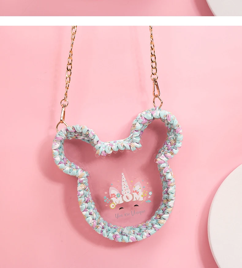 2020 Unicorn Summer Hand-Knitting Transparent Bag