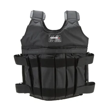 

Max Loading 20kg/50kg Adjustable Weighted Vest Weight Jacket Fitness Boxing Training Waistcoat Invisible Weightloading Sand