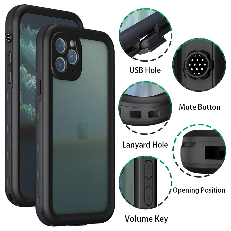 Waterproof Phone Case For iPhone 11 Pro Max (8)