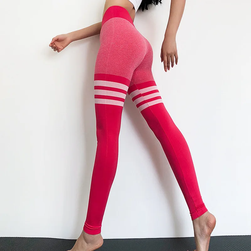 

INS High-waisted Tight Online Celebrity Peach Buttock Lifting Fitness Pants Elasticity Slimming High-waisted Running Athletic Pa