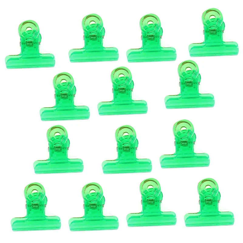 24 Pcs Document Color Assorted Plastic File Ticket Binder Clip