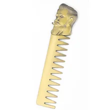 Для мужчин, придание формы шаблон для бороды, из нержавеющей стали гребень Для мужчин, для стрижки волос, бороды, Отделка Инструмент