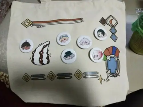 FGO Fate/Grand Order Chulainn Merlin Barbatos Холщовая Сумка Сумочка миниатюрный значок кошелек телефон мобильный ключ ремень подарок Горячая Ограниченная серия
