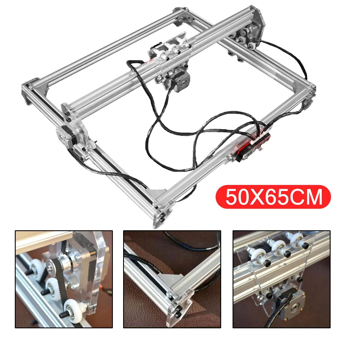 50*65 см 100 мВт-10 Вт DIY Настольная мини лазерная резка/гравировка гравер машина DC 12 В резец древесины/принтер/мощность регулируемый