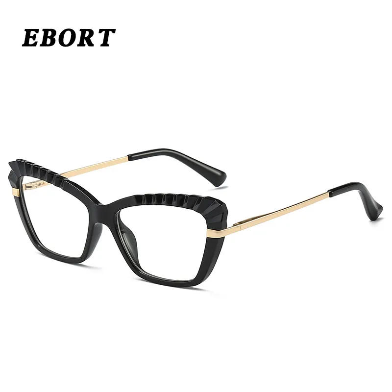 

EBORT Brand Retro Cat Eye Glasses Design Women Men Anti Blue Light Ray Blocking Eyeglasses Optical Computer Glasses