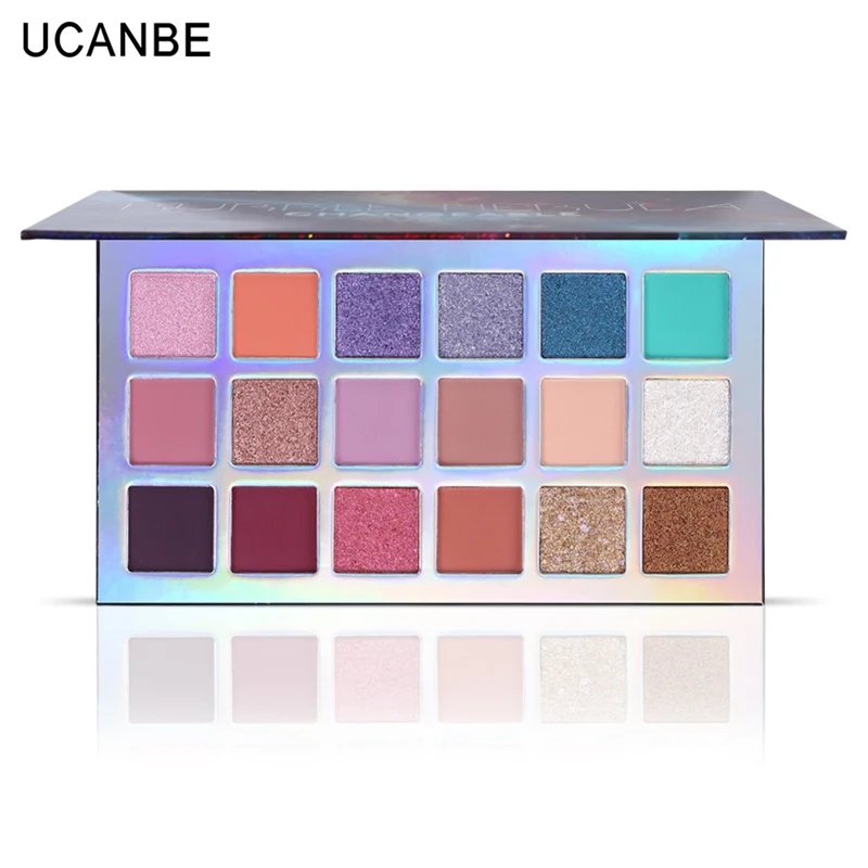 

18-color Eyeshadow Palette Waterproof Smudge-proof Shimmer Matte Diamond Glitter Eye Shadow Cosmetic:#