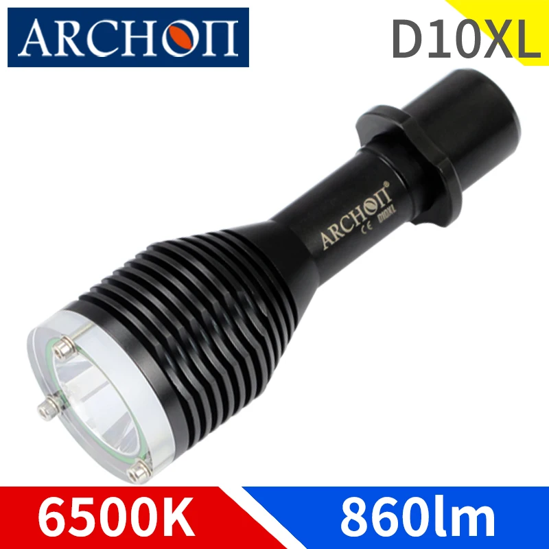 Фонарик ARCHON D10XL W16XL 6500K для дайвинга профессиональный фонарик СВЕТОДИОДНЫЙ фонарь