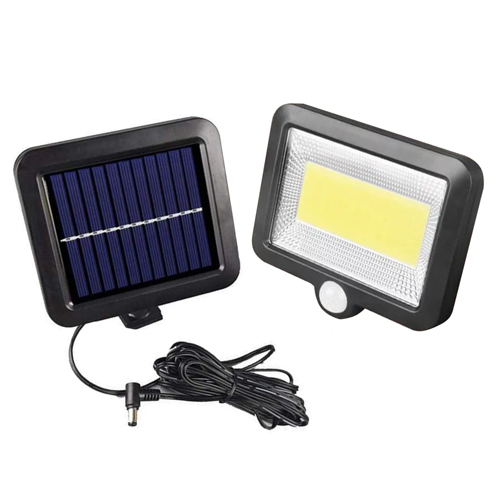 COB 100LED солнечная лампа датчик движения водонепроницаемый солнечный светильник безопасности настенный светильник Открытый Путь ночной Светильник ing поддержка дропшиппинг