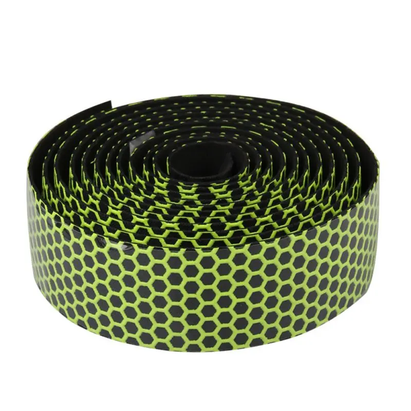 1 Pair Road Bike Bicycle Handlebar Tape Three-Dimensional Belt Cycling Handle Belt Breathable Soft Bike Handle Bar Wrap Strap