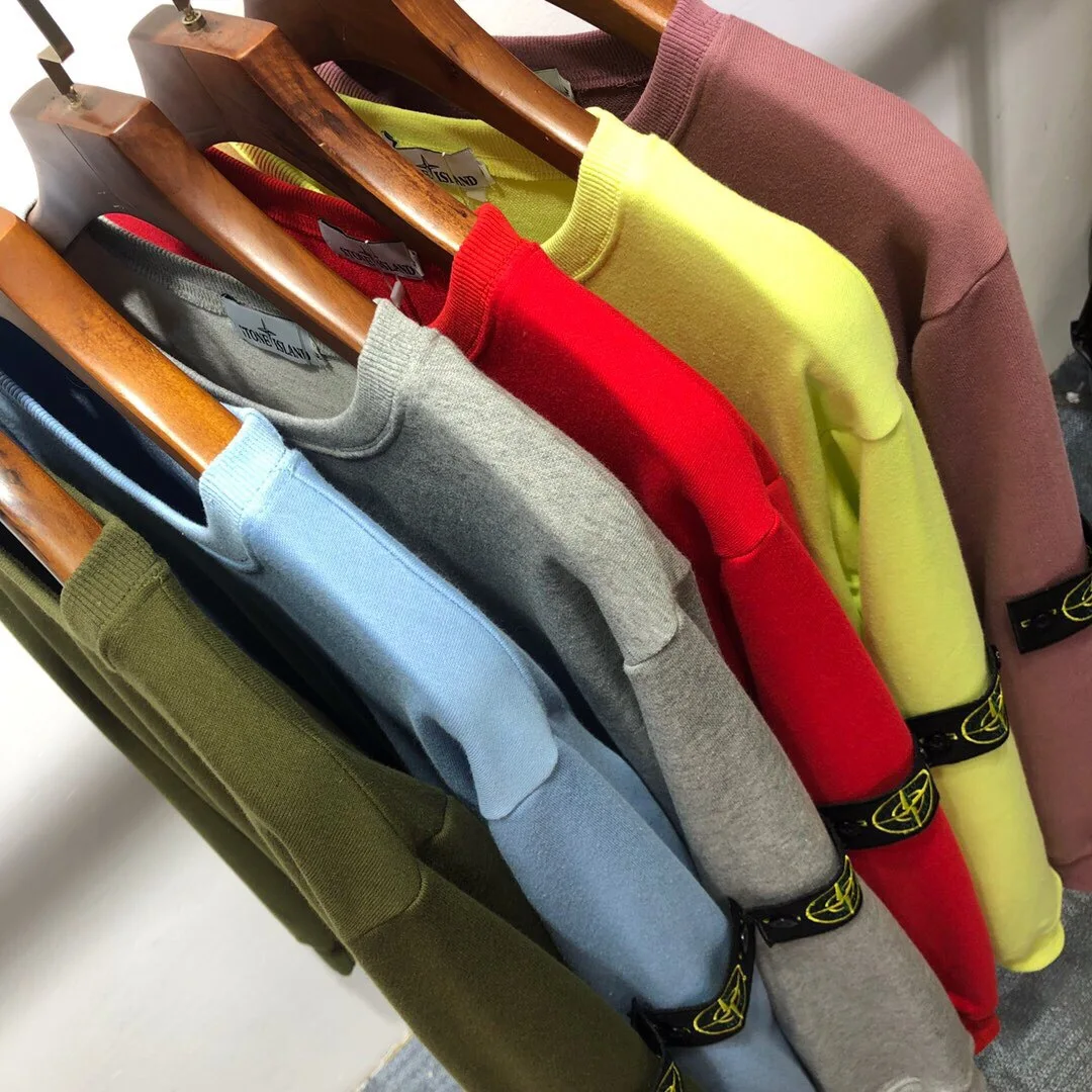 Tide goods Base стиль пары Простой нарукавник конфеты вырез лодочкой петельным ворсом балахон