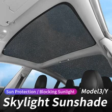 For tesla model 3 2019-2021 2022/model Y Glass roof Sunshade Front Rear Sunroof  Skylight Blind Shading Net sunroof sunshade