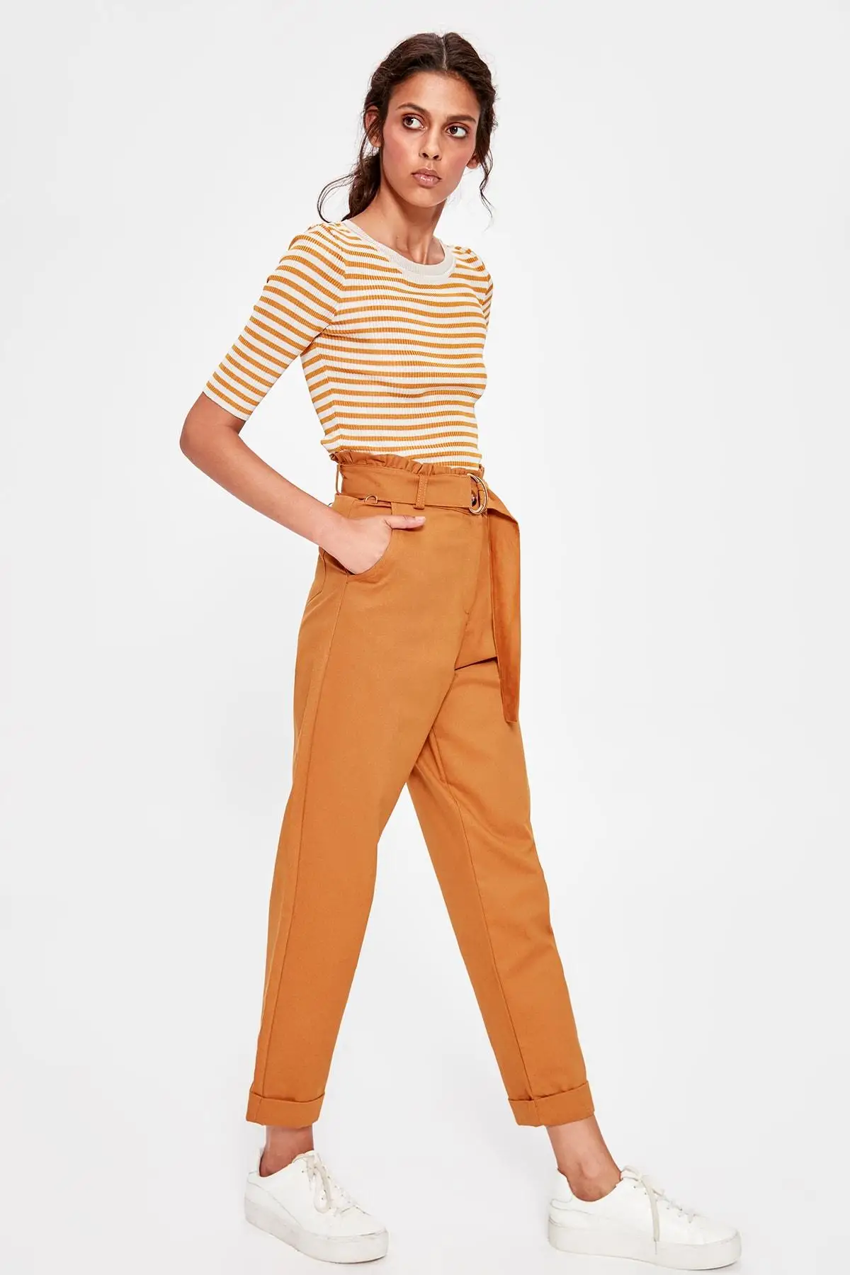 Штаны Trendyol Camel Arched TWOAW20PL0051