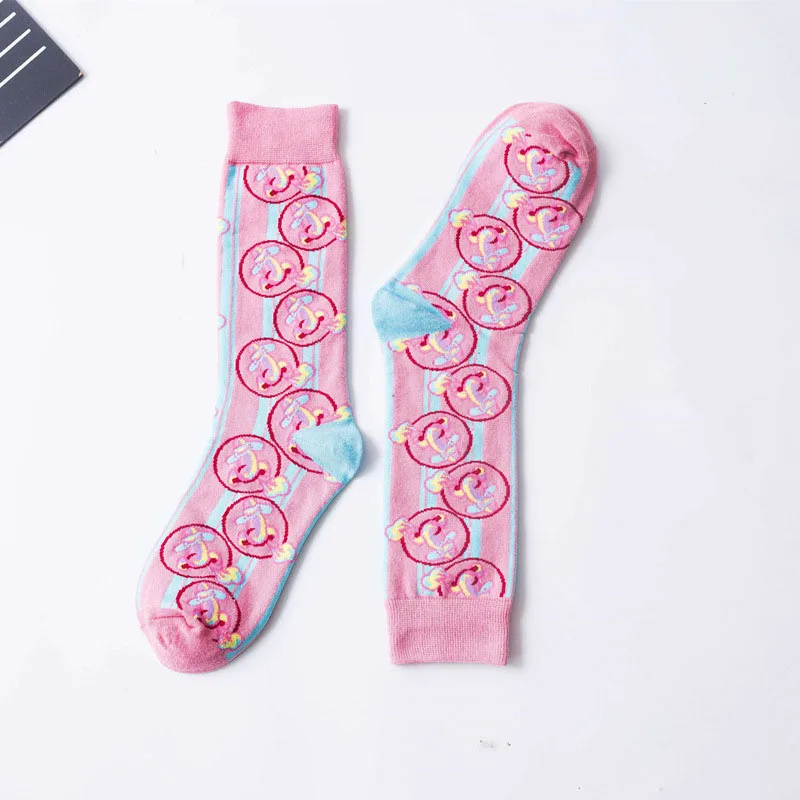 1Pair New Men Women Cotton Socks Casual Colorful Socks Crew Socks Street Skateboard Socks Happy Funny Harajuku Sox Meias - Цвет: 14