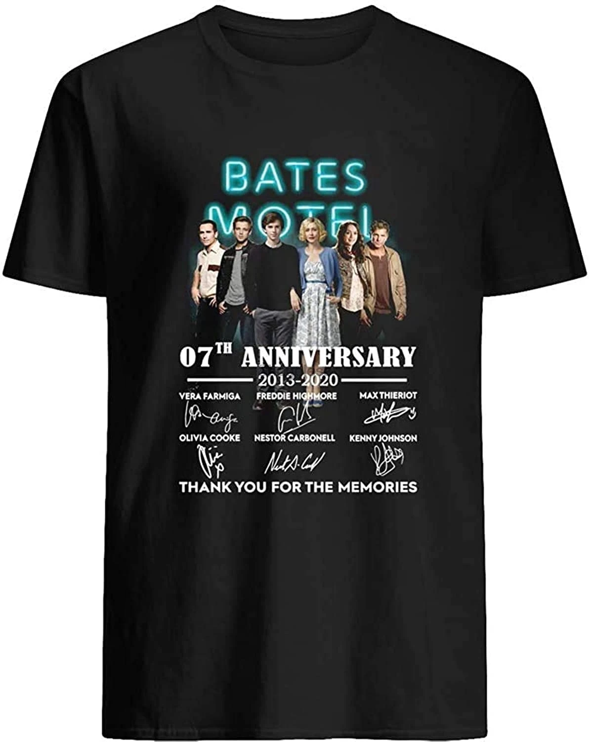Футболка унисекс с надписью # Bates фильм мотель 7-я годовщина 2013-2020 винтажный