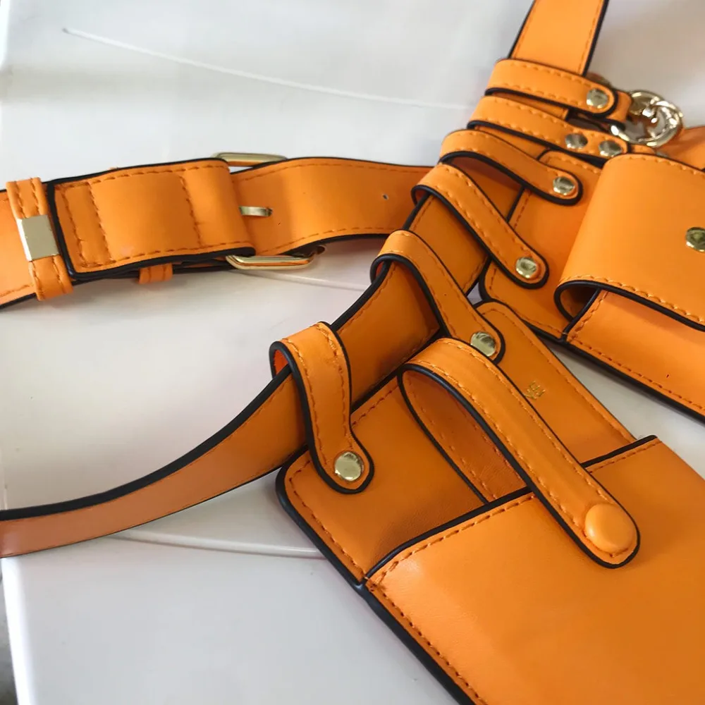 Unisex Tactical Waist Bag For Belt PU Leather Men Purse Punk Fanny Pack Women's Bag Multifunction Bag Male Phone Pouch JD02 (7)