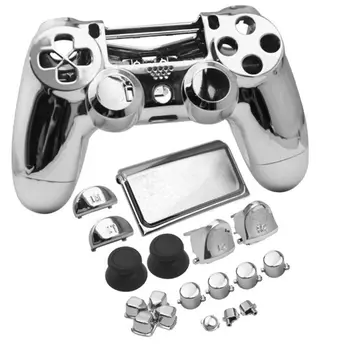 

Set Housing Shell buttons Cover Plating Chrome Case For PS4 Pro JDS040 JDM040