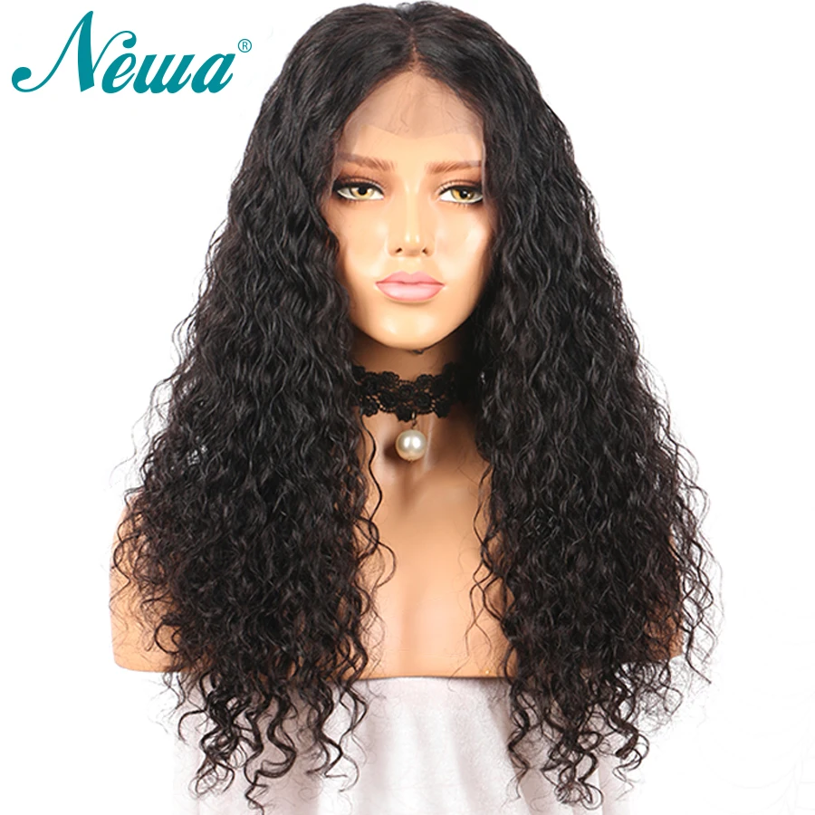 Newa Hair 360 парик из волнистые волосы на шнурках, волнистые волосы, парики из натуральных волос