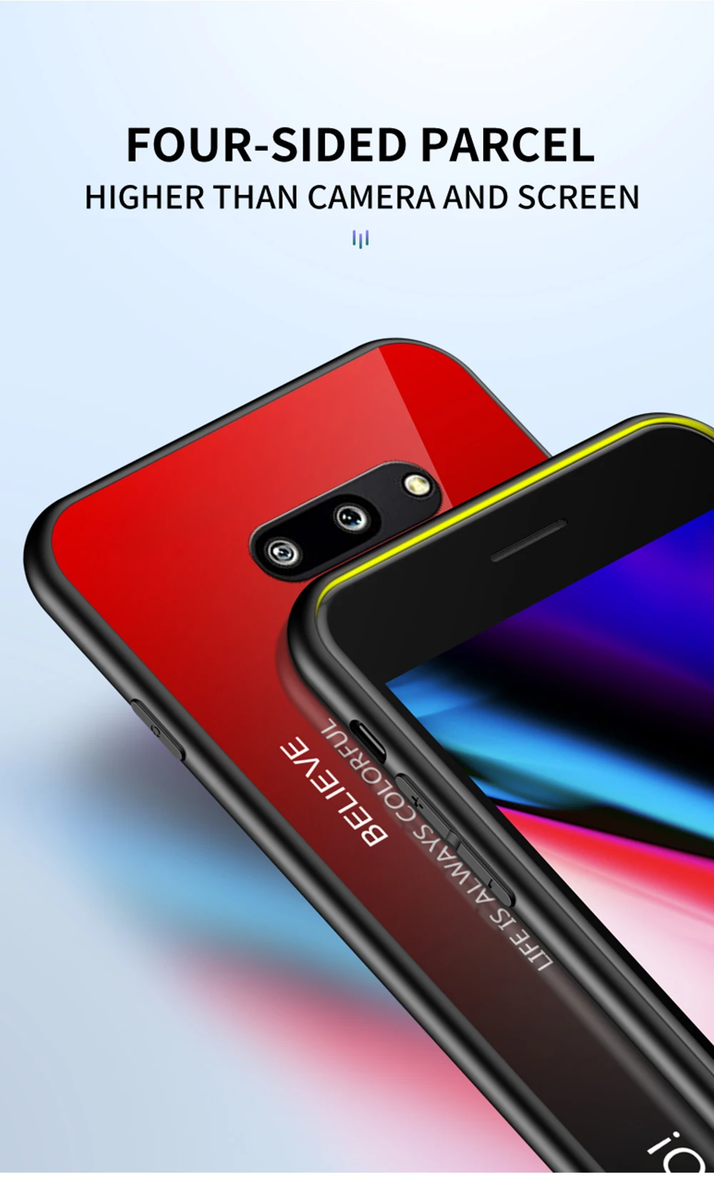 Задняя крышка для телефона LG G8 ThinQ 6," Модный стеклянный чехол для телефона для LG G8 ThinQ силиконовый бампер с полной защитой