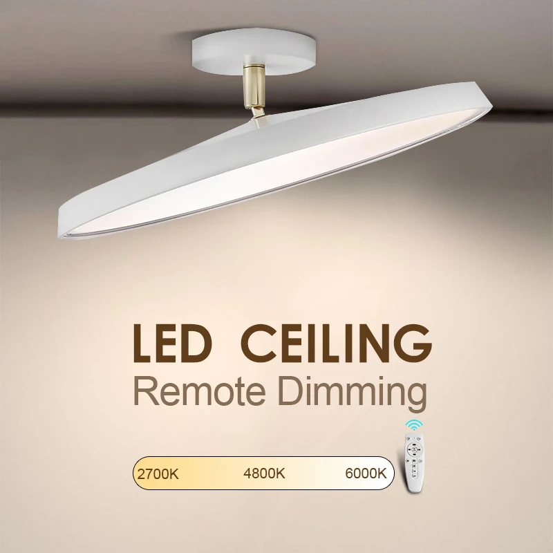 Remote Control LED Ceiling Light Adjust Brightness Color Lamp Ultra Thin Modern Lighting LED fixtures for Living Room Bedroom